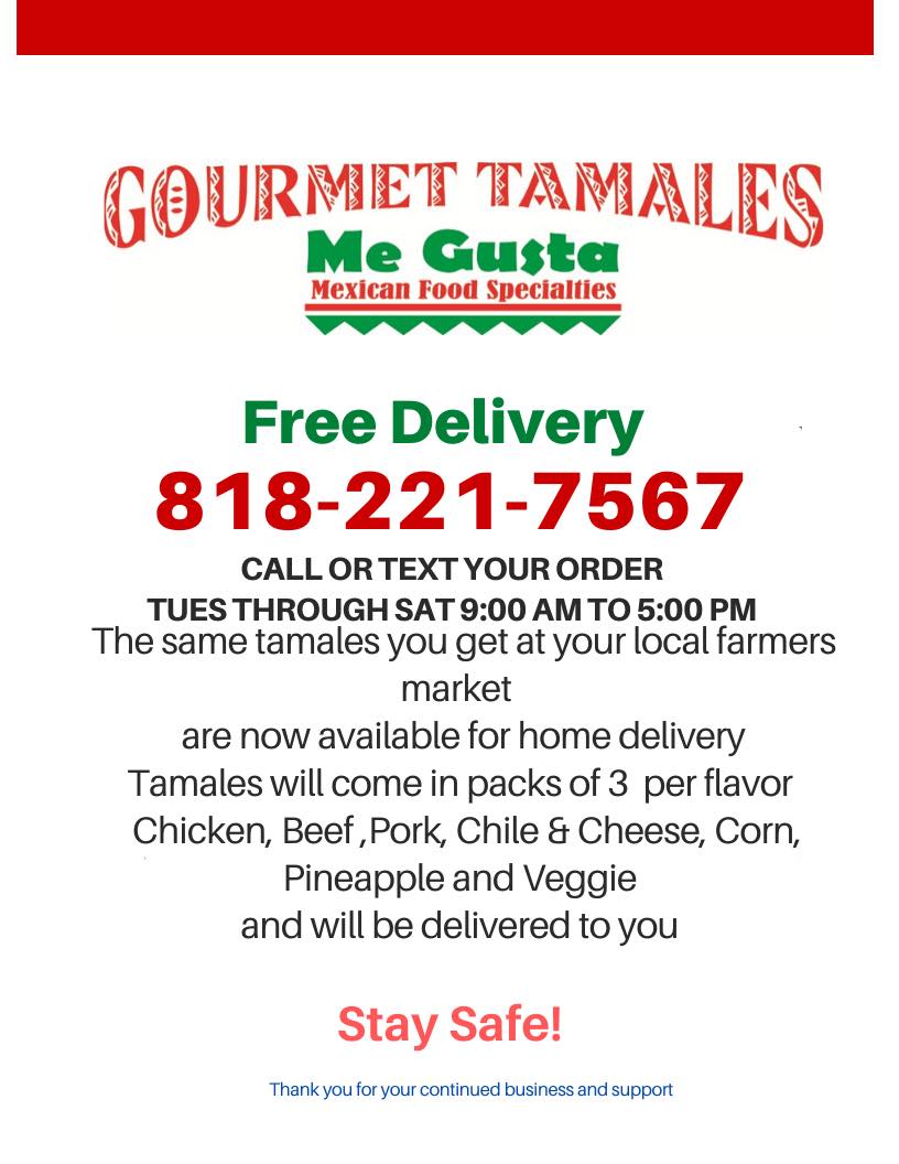 Me Gusta Gourmet Tamales 13754 Van Nuys Blvd, Pacoima