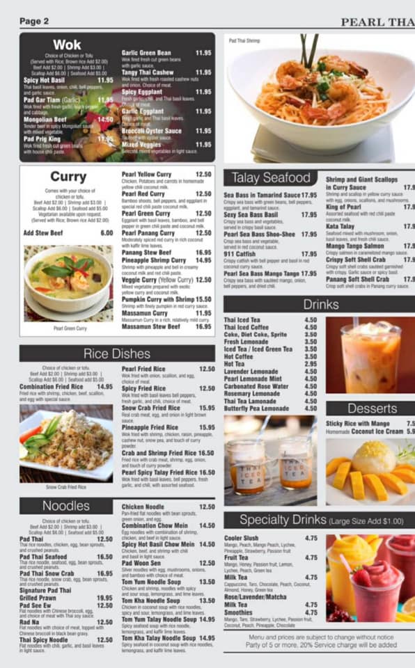 Pearl Thai Eatery 34 E Holly St, Pasadena