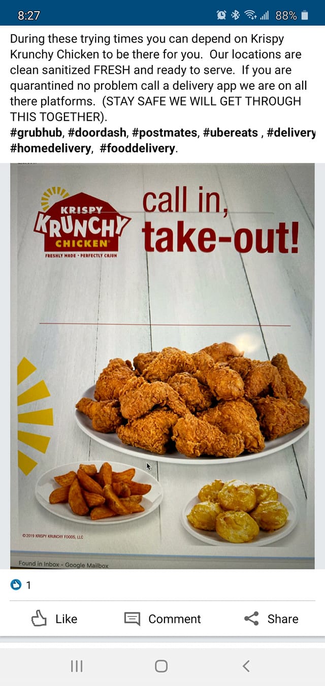Krispy Krunchy Chicken 1007 San Pablo Ave, Pinole