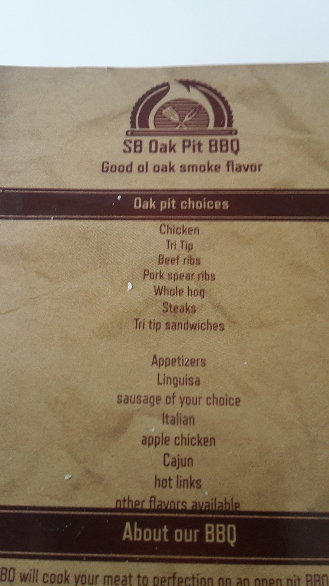 O.K.Corral Menu