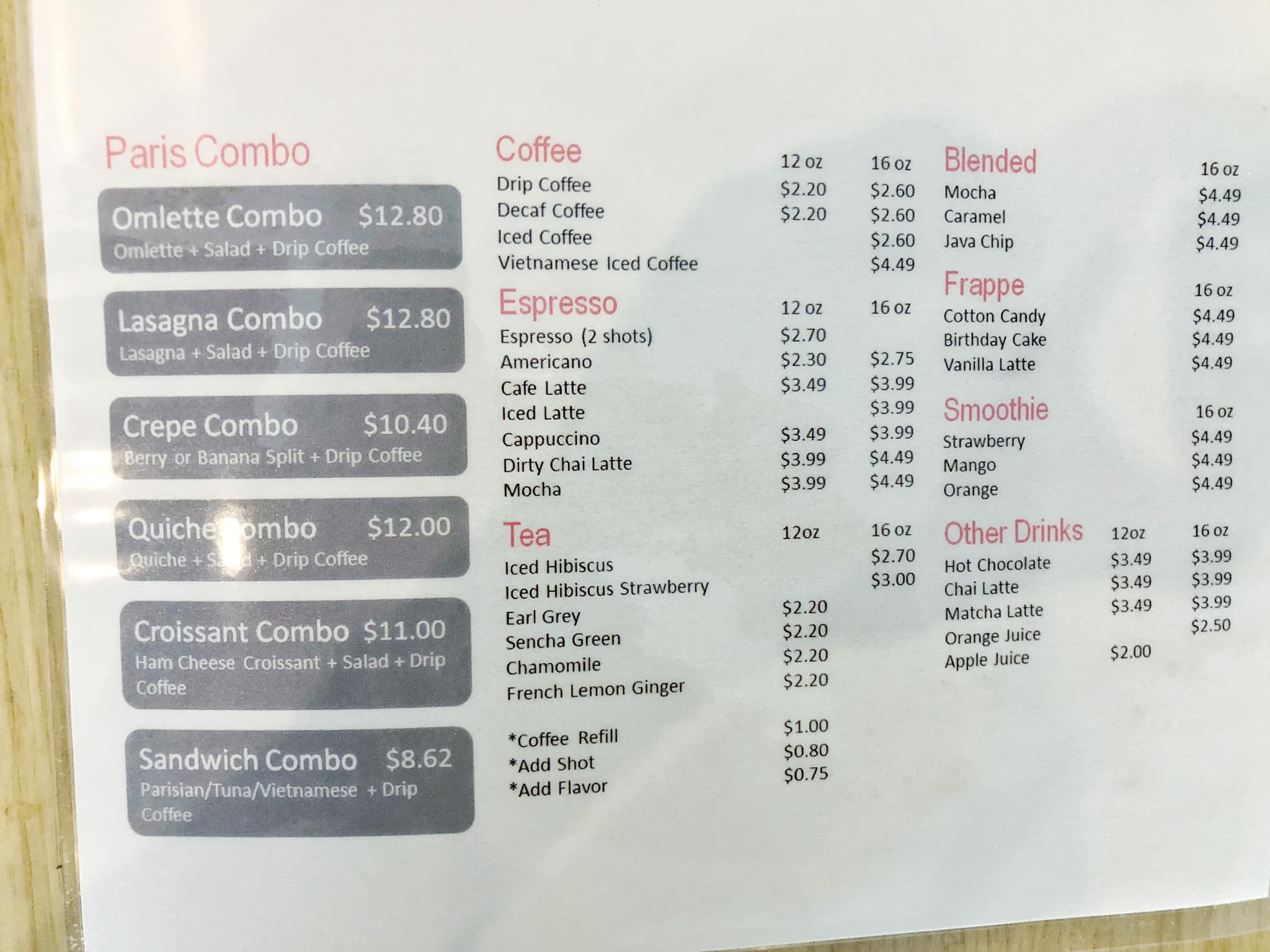 Paris Pastries Bakery Cafe 8220 Haven Ave, Rancho Cucamonga