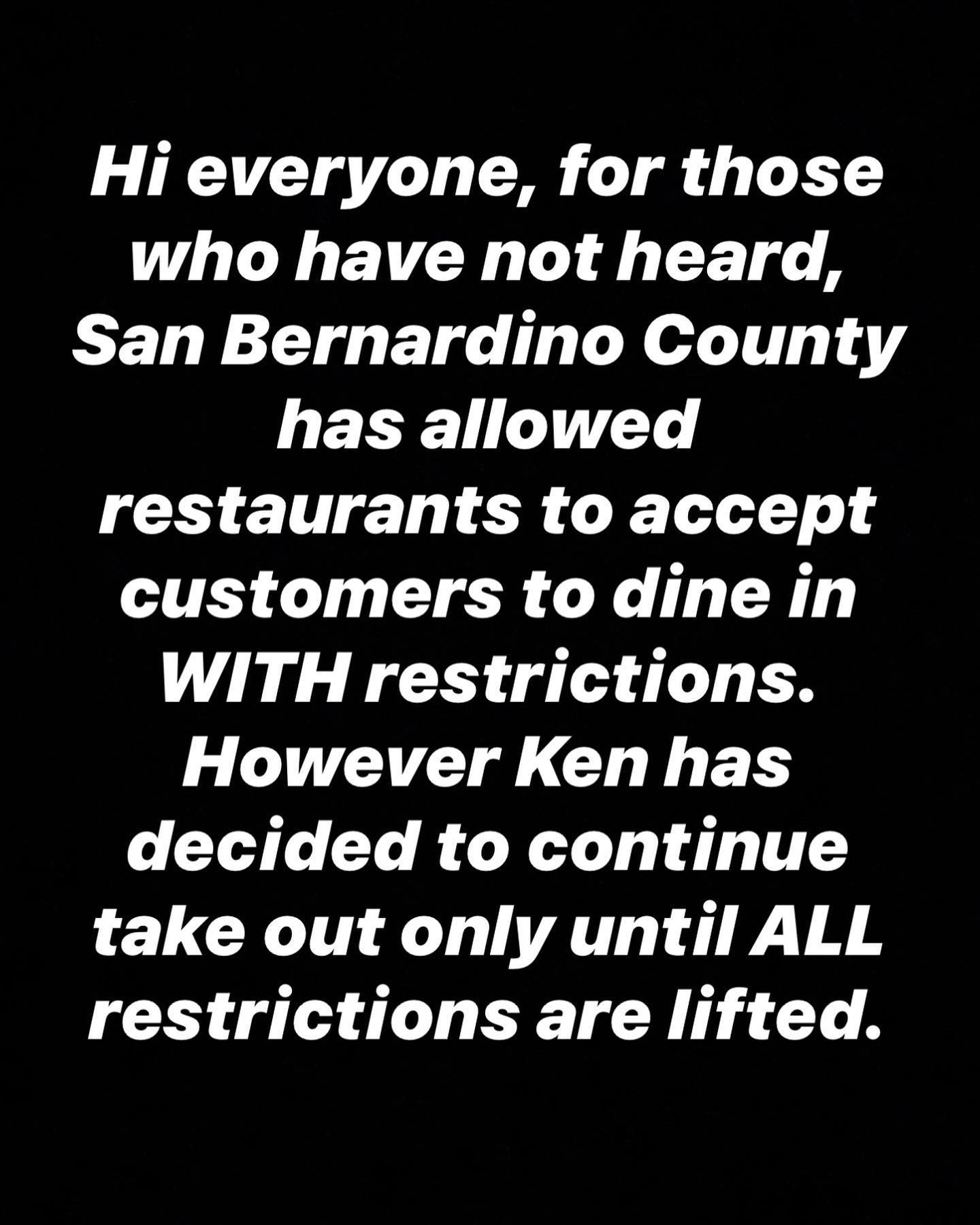 Ken's Japanese Restaurant 10006 Foothill Blvd, Rancho Cucamonga