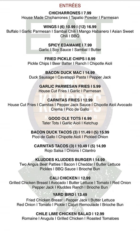 Klüddes Kitchen & Bar 110 Orange St, Redlands
