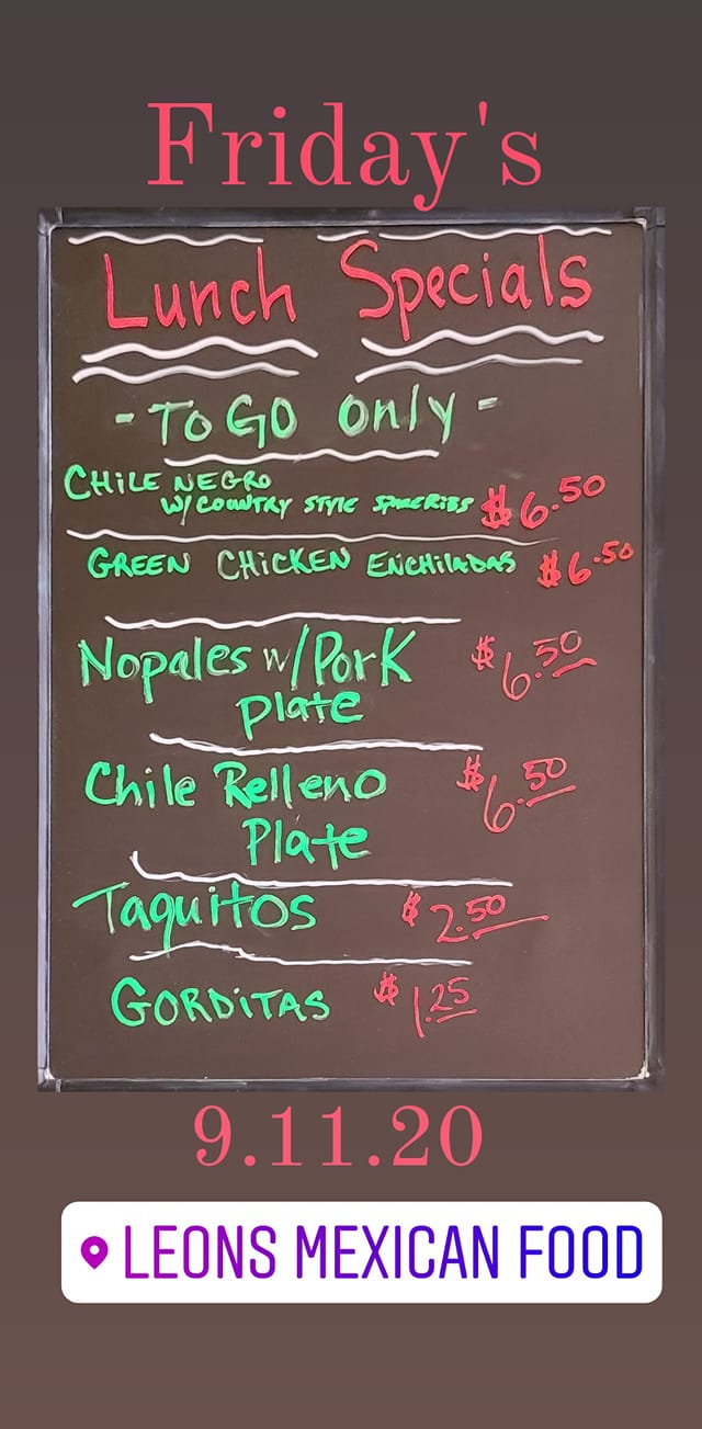 Leon's Mexican Food 7778 Evans St, Riverside