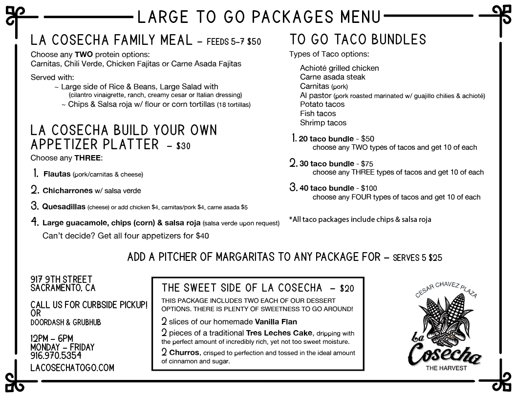 La Cosecha by Mayahuel 917 9th St, Sacramento