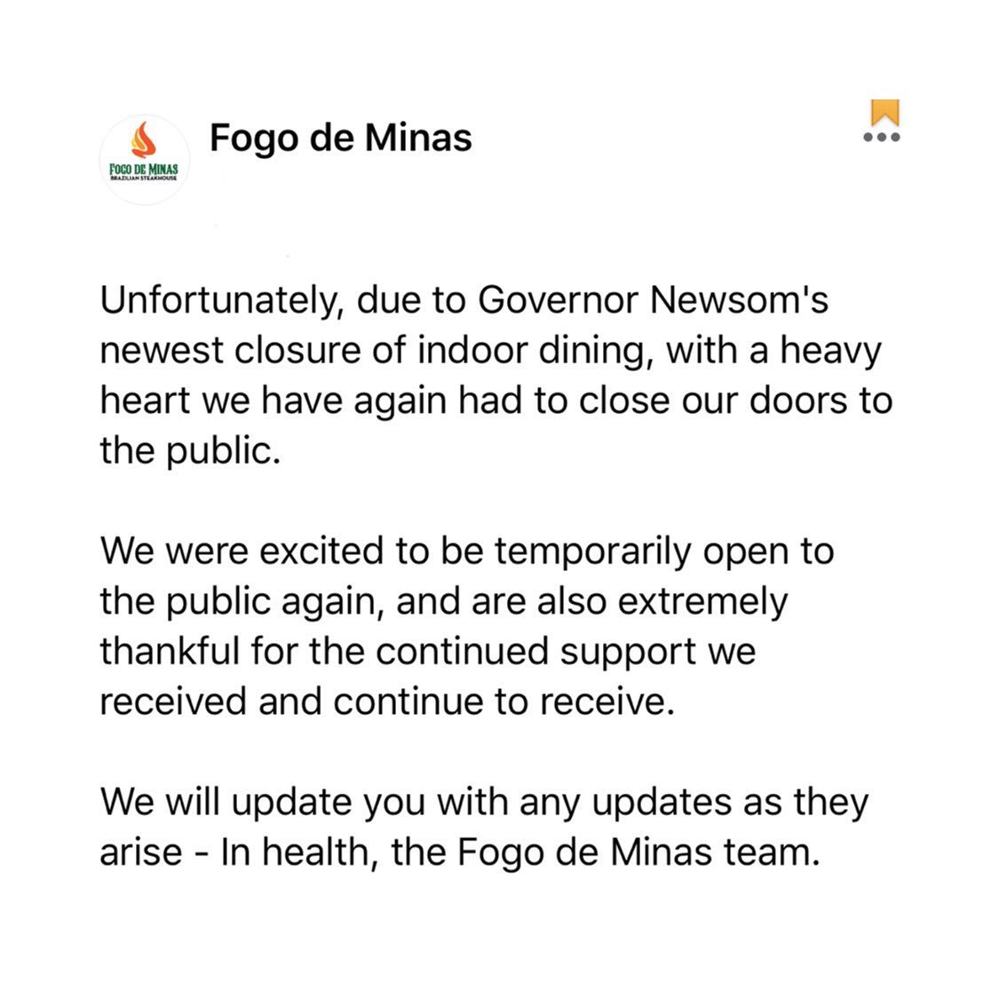 Fogo De Minas | Brazilian Steakhouse 2606 Gateway Oaks Dr #140/150, Sacramento