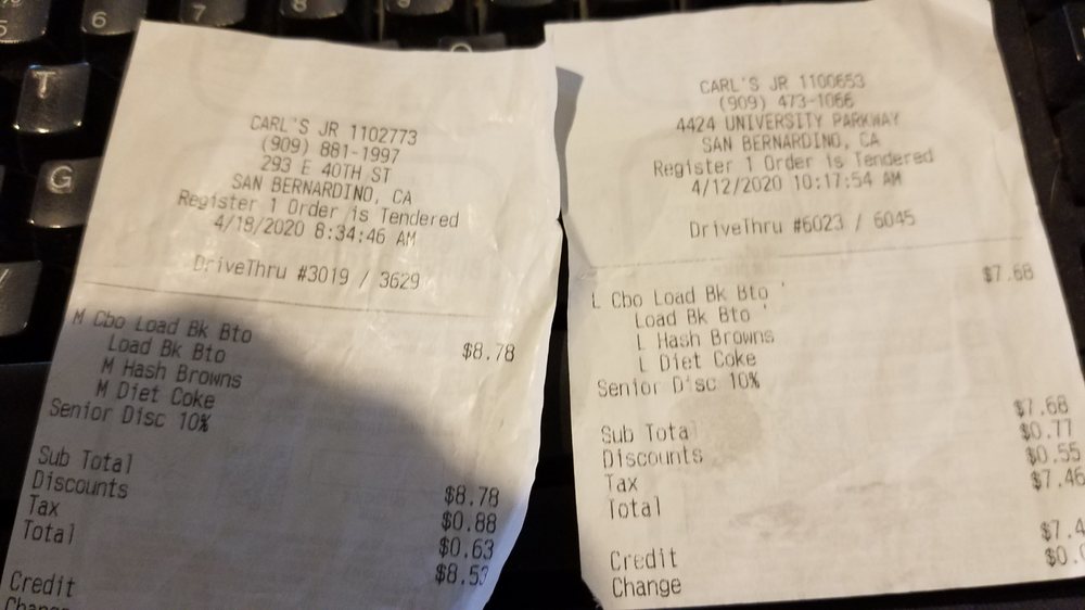 Carl's Jr. 293 E 40th St, San Bernardino