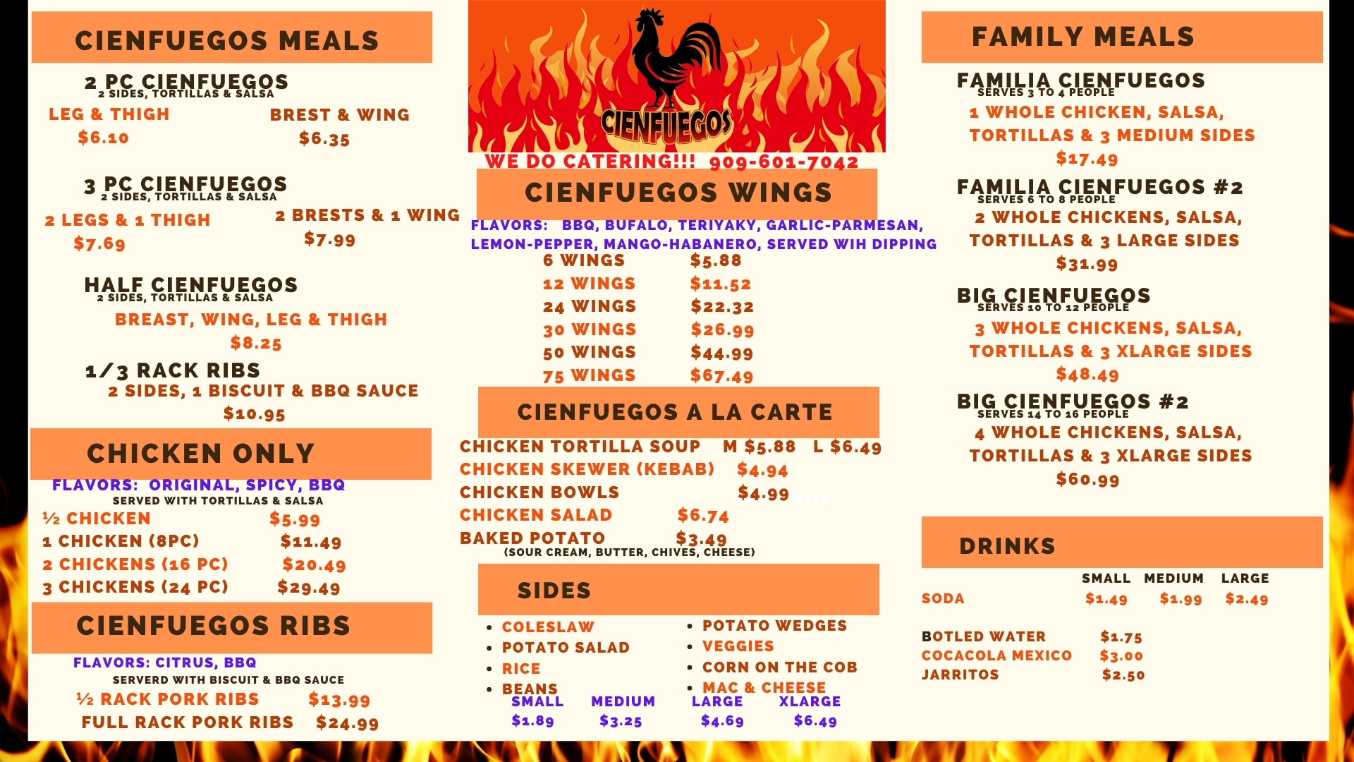 Pollo Cienfuegos 546 W Base Line St, San Bernardino