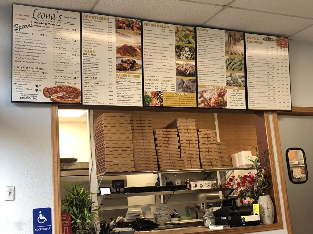 Leona's Cucina Italiana #B, 4748 University Ave, San Diego
