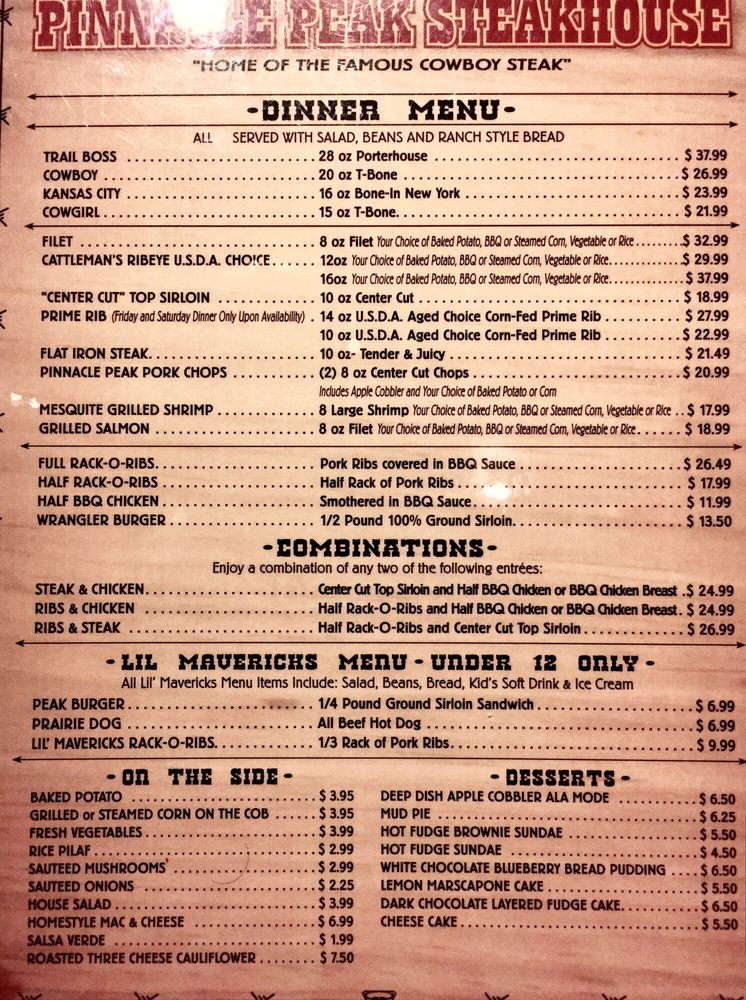 Pinnacle Peak Steakhouse- San Dimas 269 Foothill Blvd, San Dimas