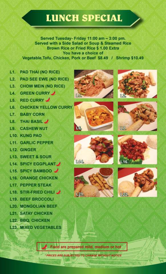 Top Thai Table 110 N San Dimas Ave, San Dimas