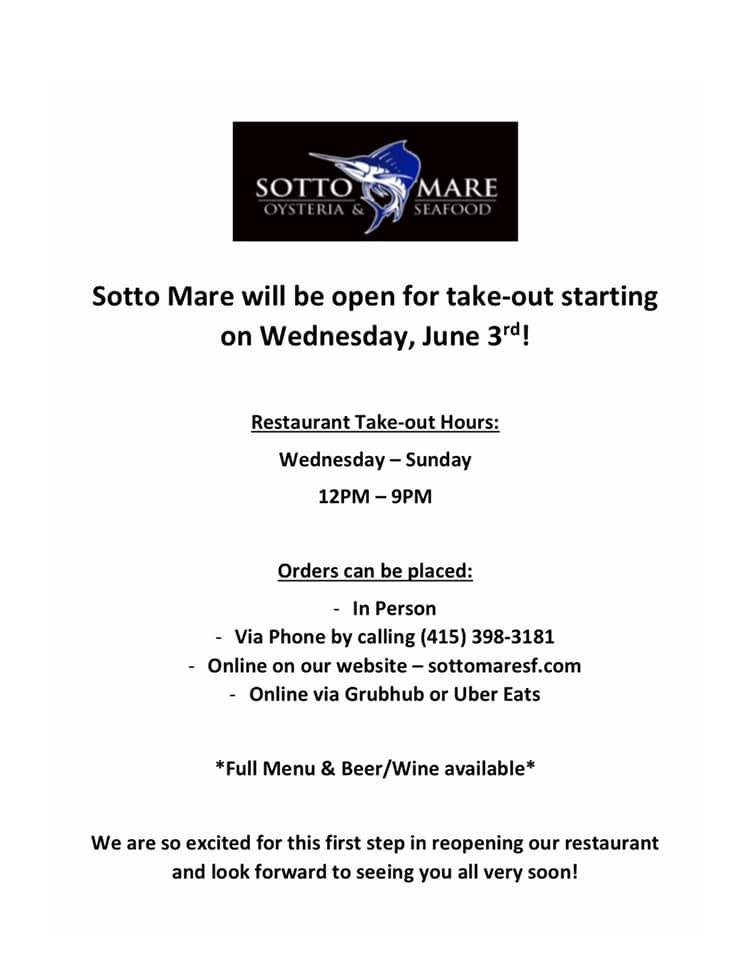 Sotto Mare 552 Green St, San Francisco