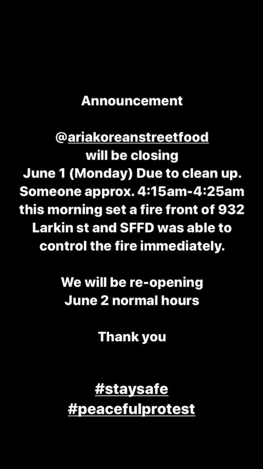 Aria Korean Street Food 932 Larkin St, San Francisco