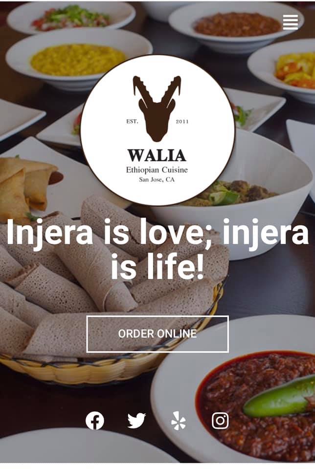 Walia Ethiopian Cusine 2208 Business Cir, San Jose