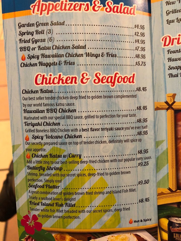 Ono Hawaiian BBQ 13808 E 14th St C, San Leandro