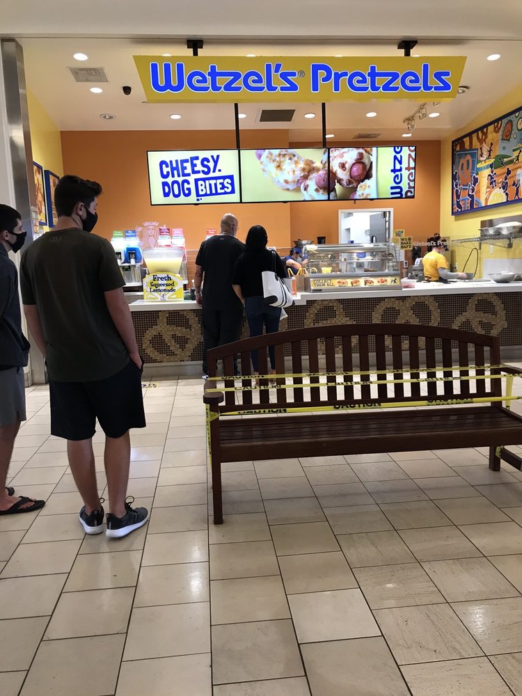 Wetzel's Pretzels Sixty 31st Avenue, Space #1040, San Mateo