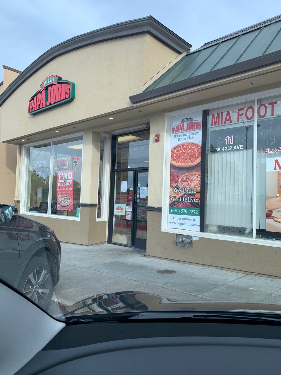 Papa John's Pizza 9 43rd Ave, San Mateo