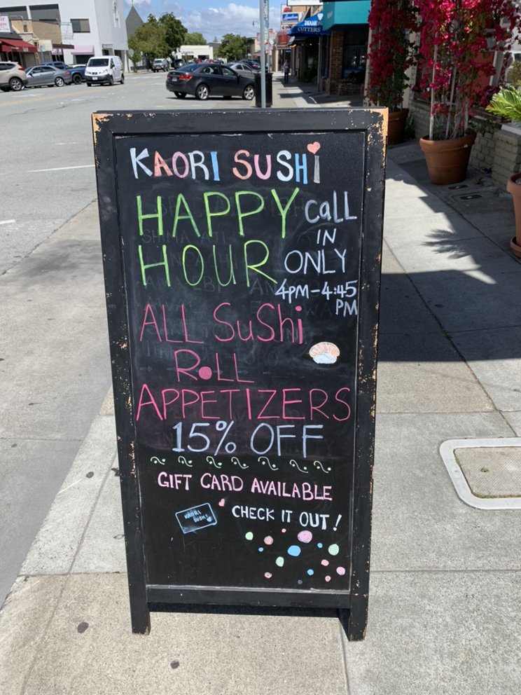 Kaori Sushi and Sake Bar 123 W 25th Ave, San Mateo