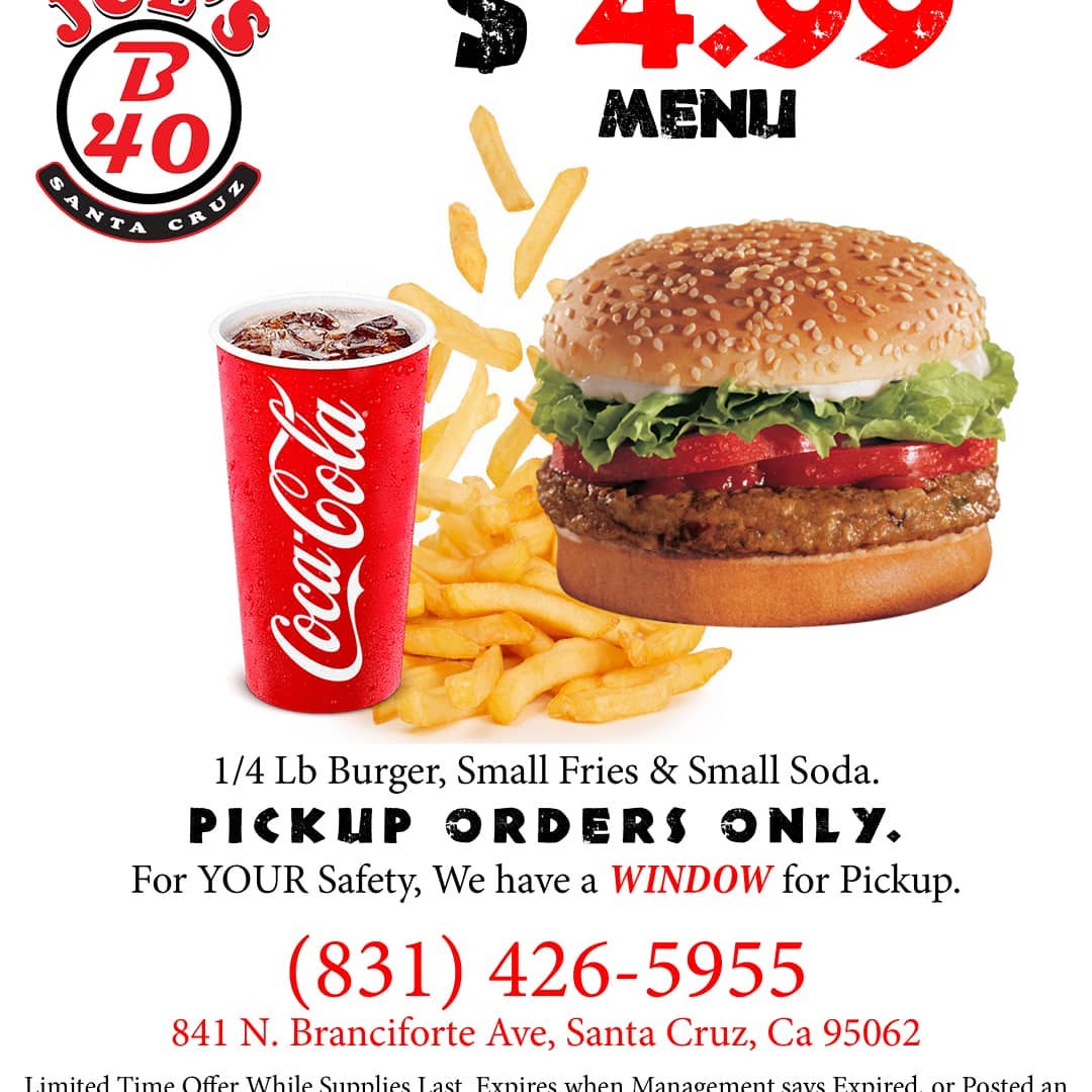 Joe's Pizza & Subs 841 N Branciforte Ave, Santa Cruz