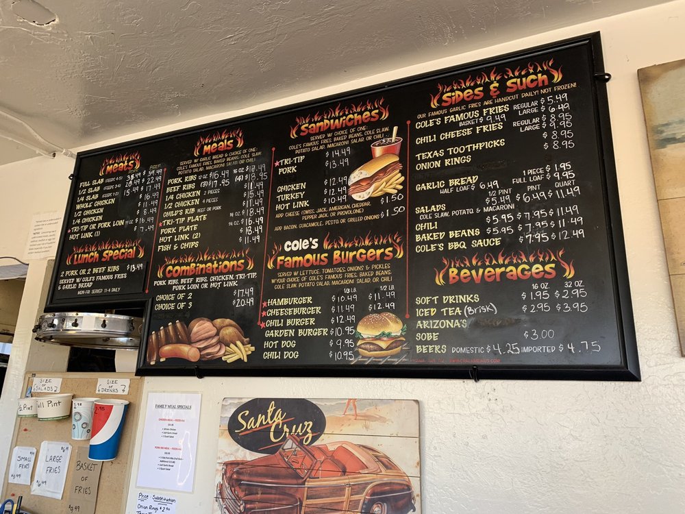 Cole's Bar-B-Q 2590 Portola Dr, Santa Cruz