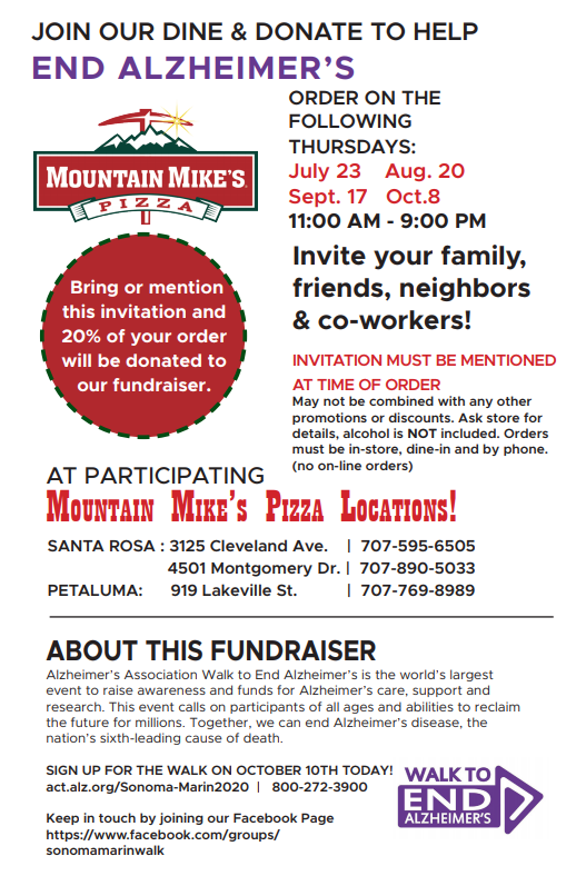 Mountain Mike's Pizza 4501 Montgomery Dr, Santa Rosa