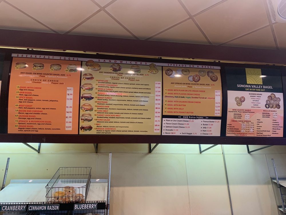 Sonoma Valley Bagel Co. 2194 Santa Rosa Ave, Santa Rosa
