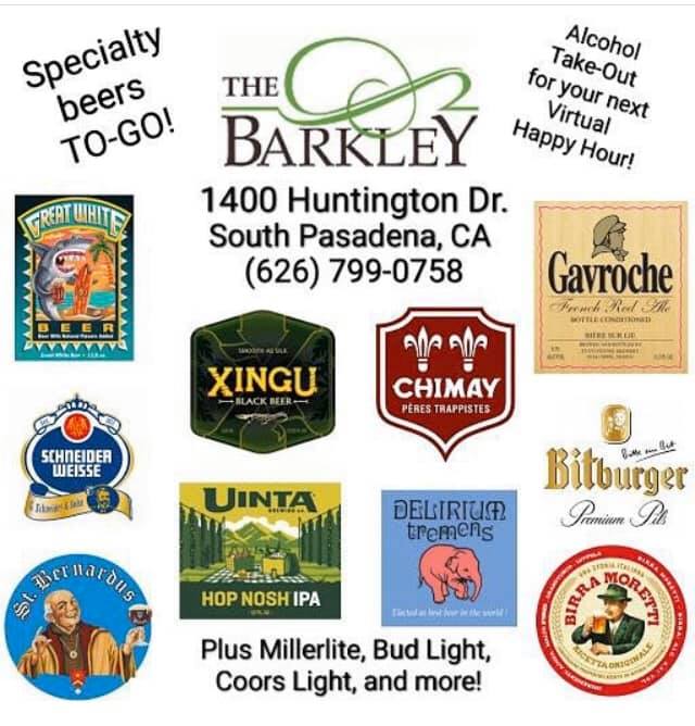 The Barkley Restaurant & Bar 1400 Huntington Dr, South Pasadena