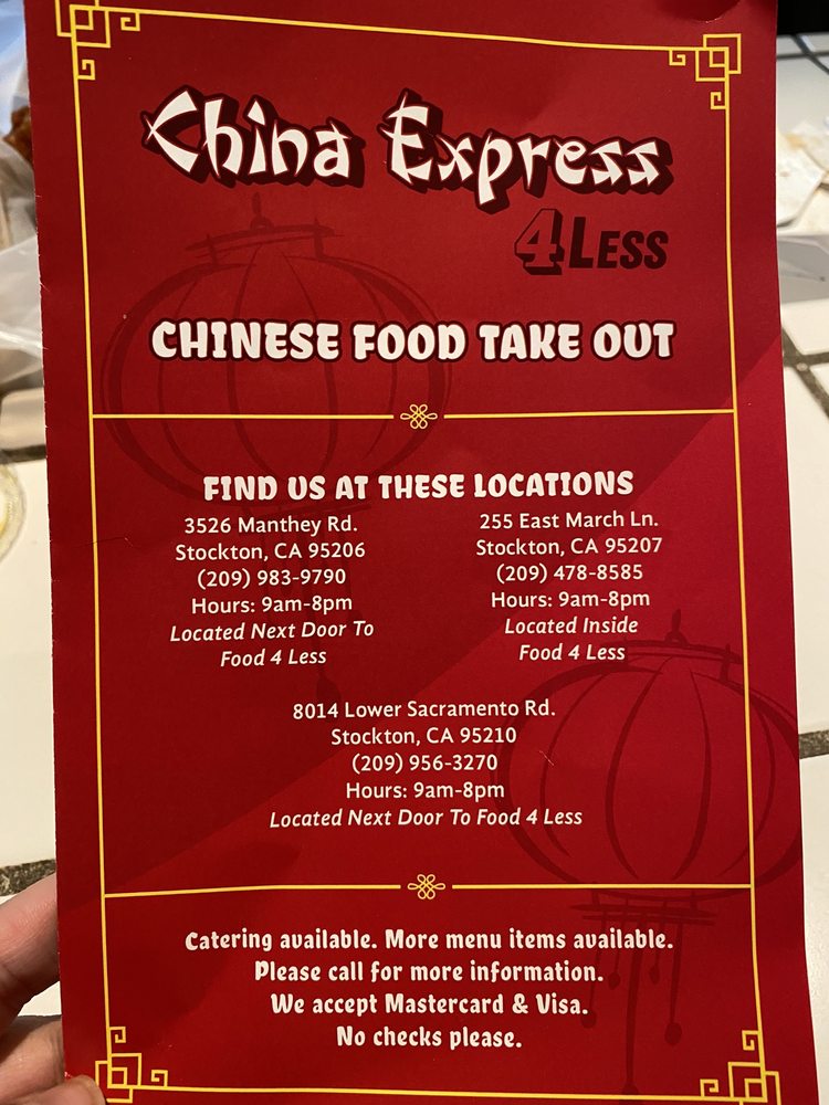 China Express 8014 N Lower Sacramento Rd k, Stockton