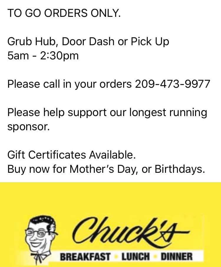 Chuck's Hamburgers 5939 Pacific Ave, Stockton