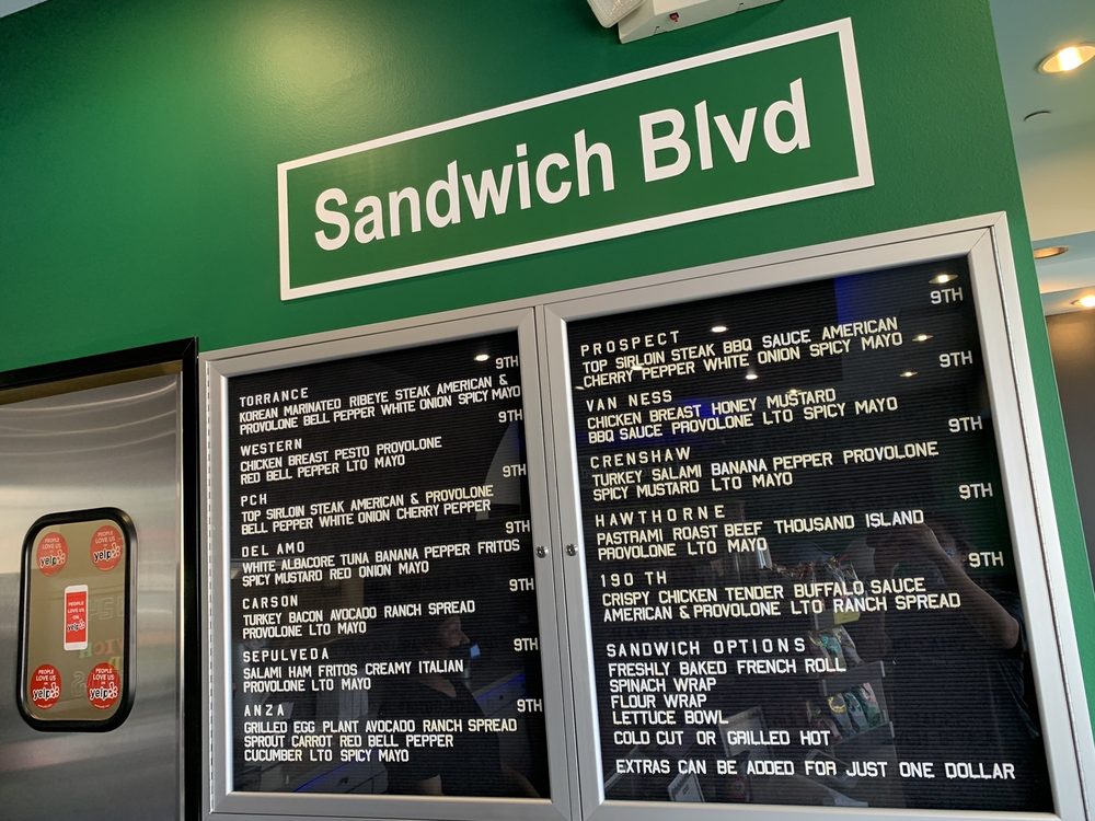 Sandwich Blvd 20535 S Western Ave, Torrance