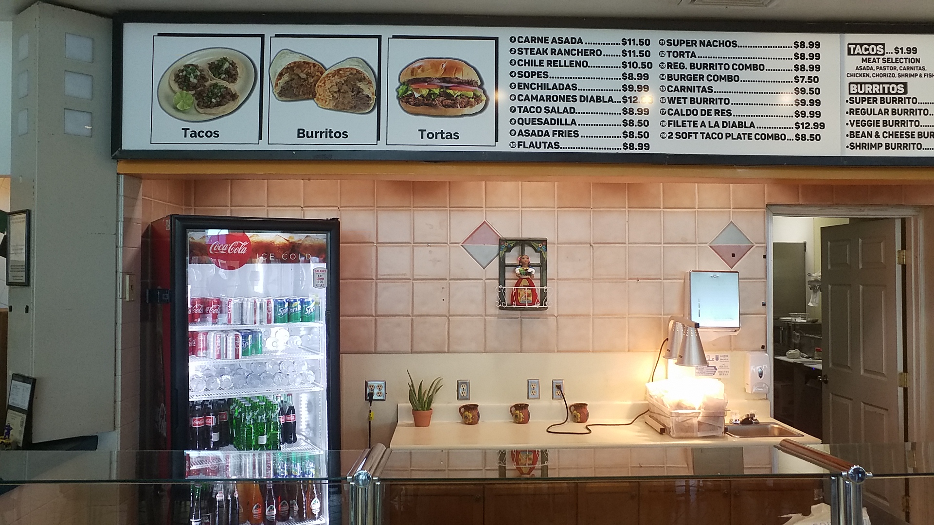 Mary`s taqueria Menu