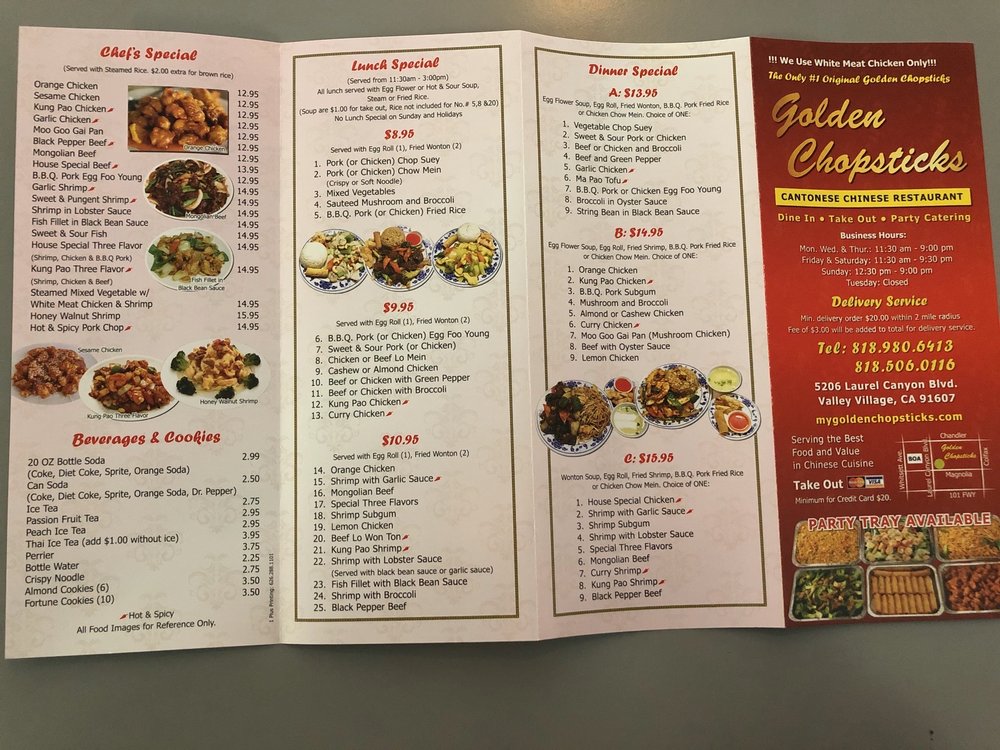 Golden Chopsticks 5206 Laurel Canyon Blvd, Valley Village