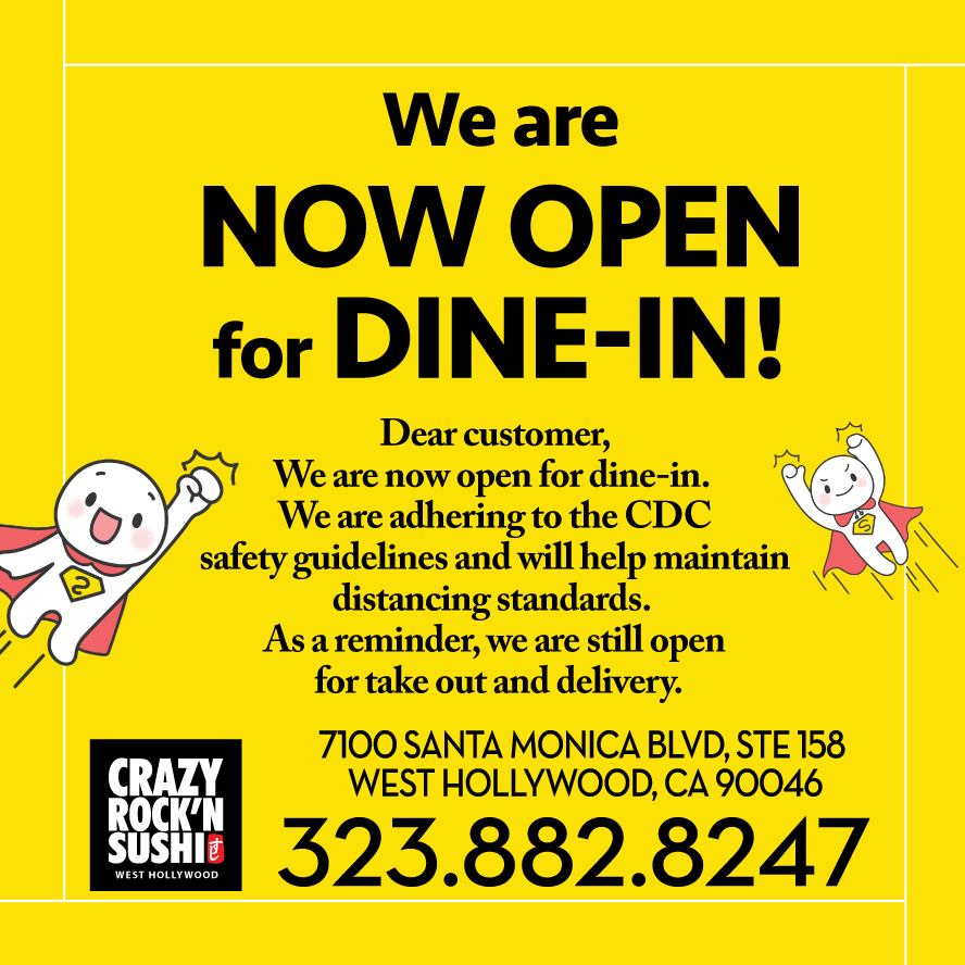 Crazy Rock'n Sushi- West Hollywood 7100 Santa Monica Blvd Ste # 158, West Hollywood
