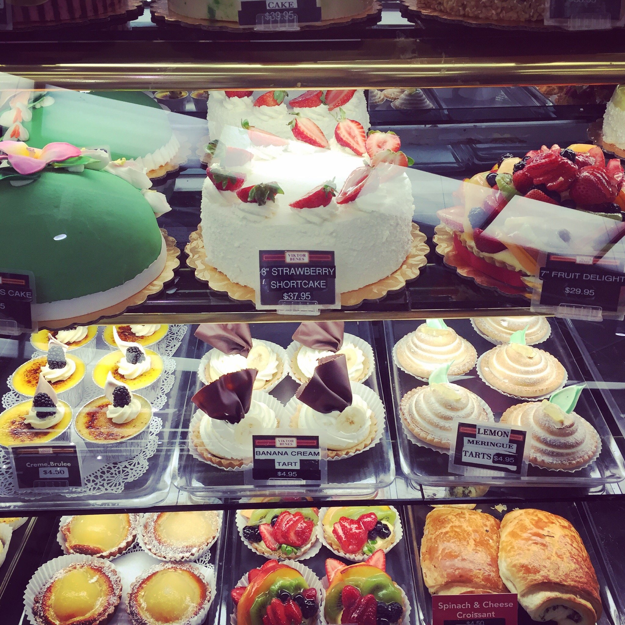 Viktor Benes Continental Bakery Menu