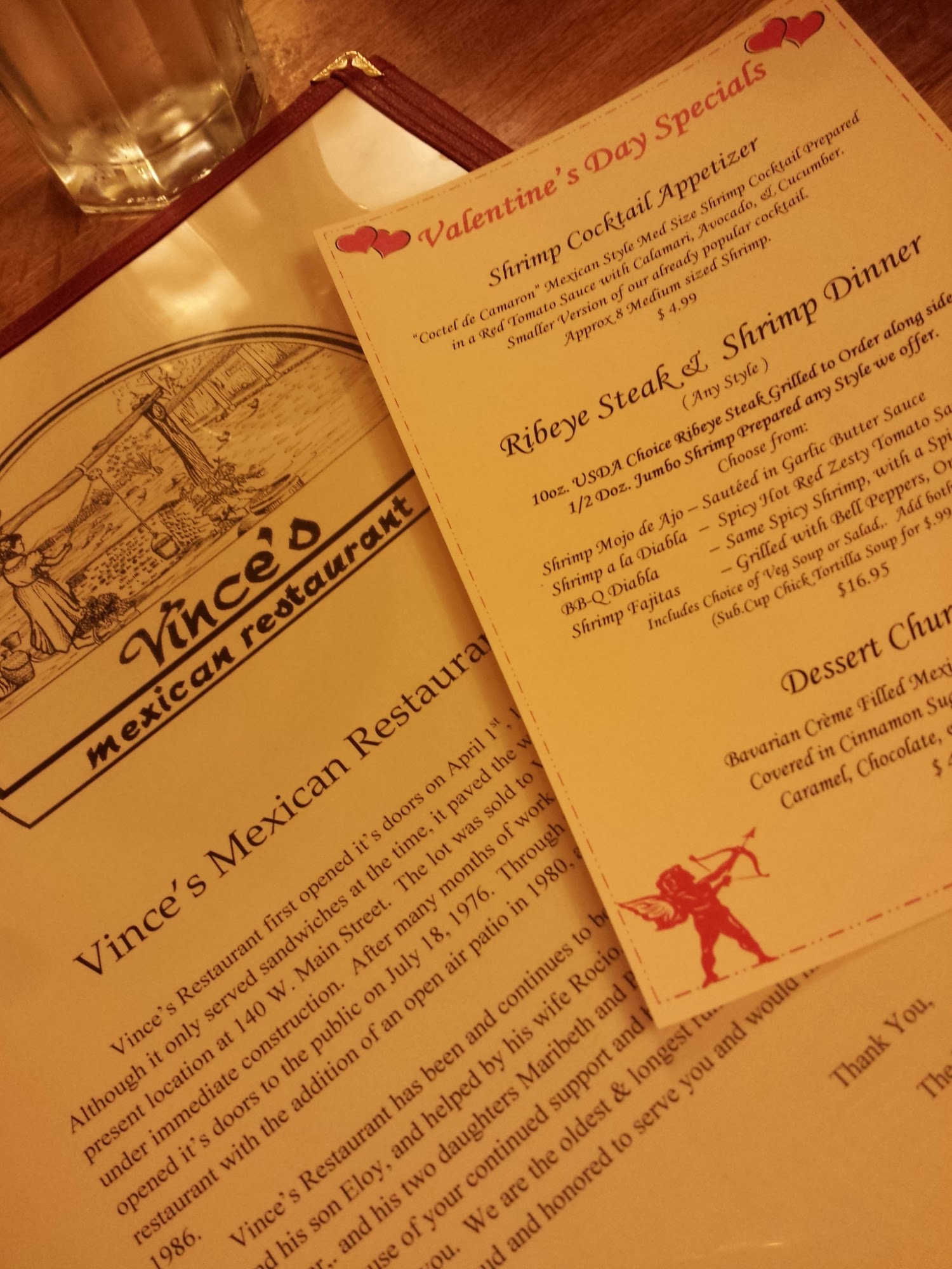 Vince's | Mexican Restaurant Menu