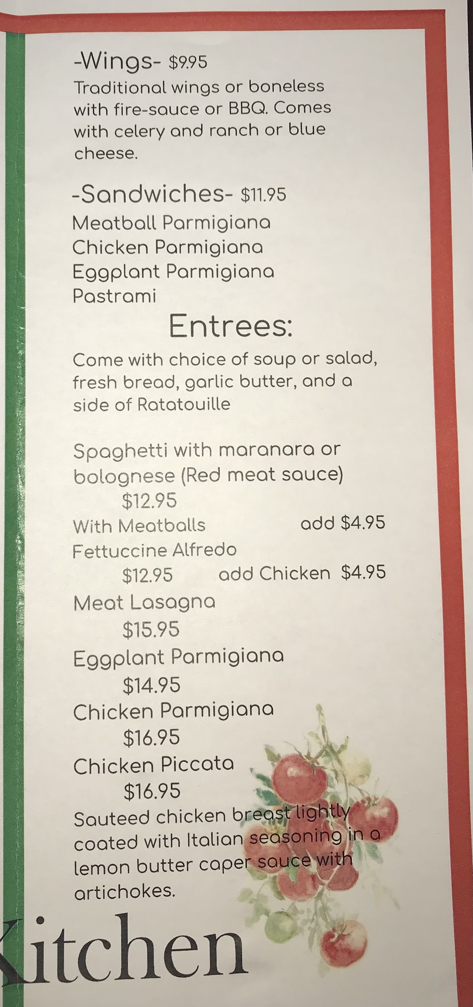 Grandmas italian kitchen