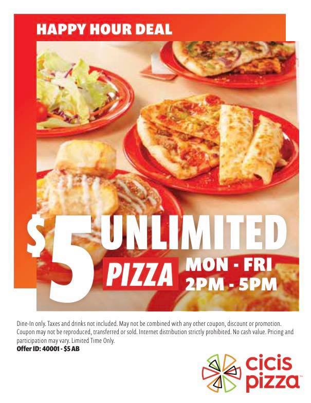 Cicis Pizza 14000 E Mississippi Ave #7, Aurora
