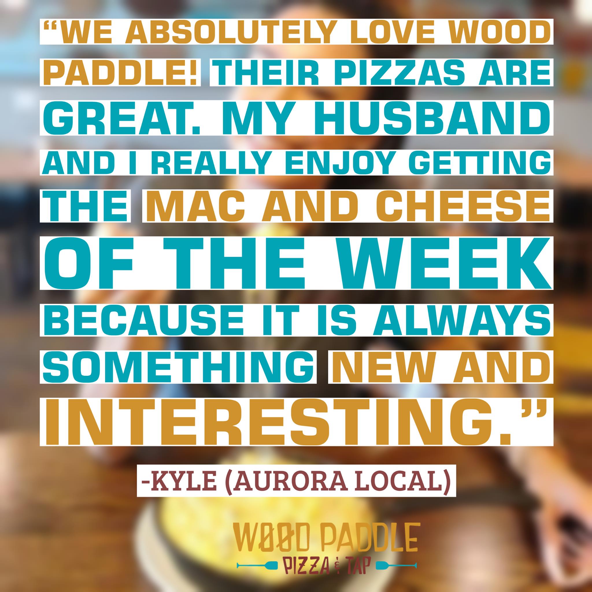 Wood Paddle Pizza & Tap 17060 E Quincy Ave, Aurora