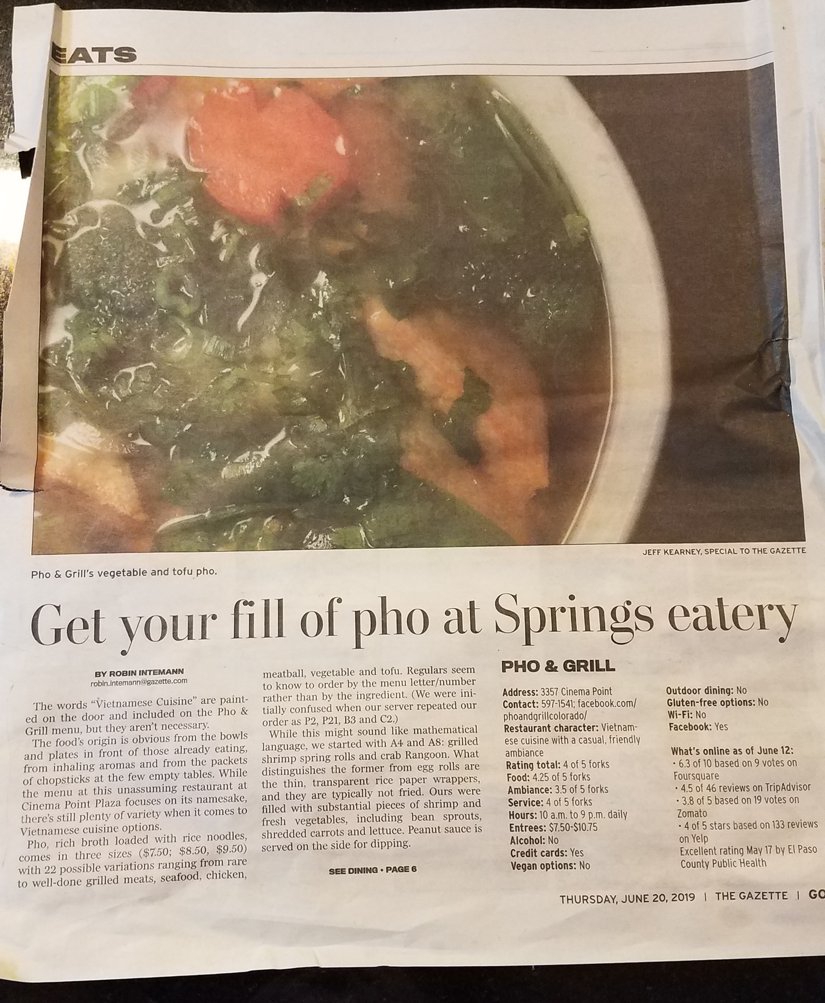 Pho & Grill 3357 Cinema Point, Colorado Springs