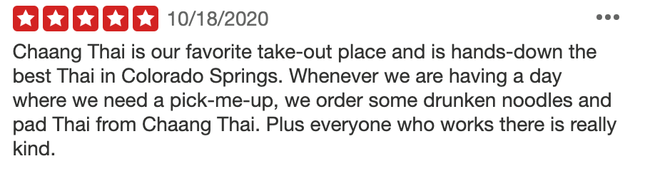 CHAANG THAI 7525 N Academy Blvd, Colorado Springs