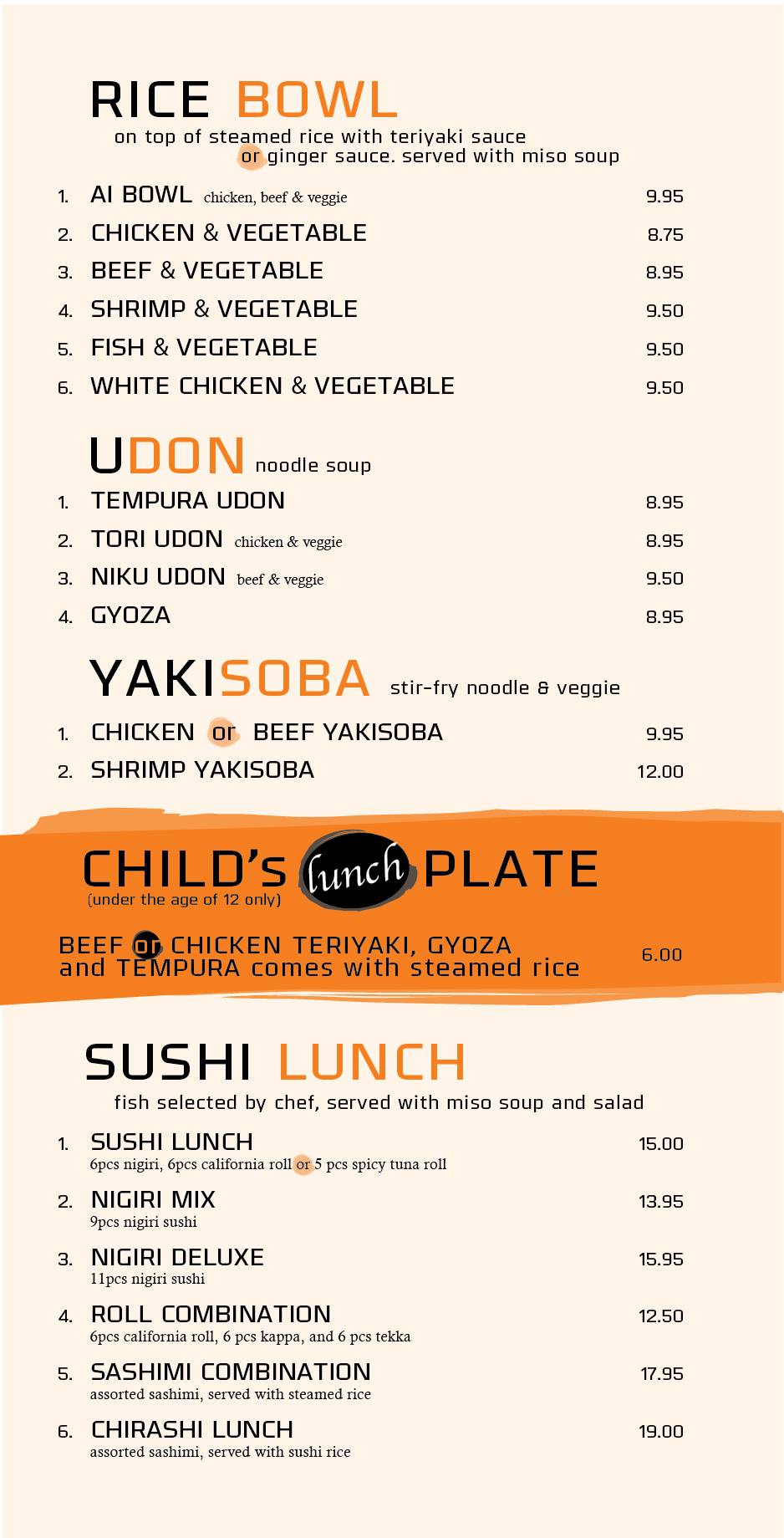 AI Sushi & Grill 3215 Cinema Point, Colorado Springs
