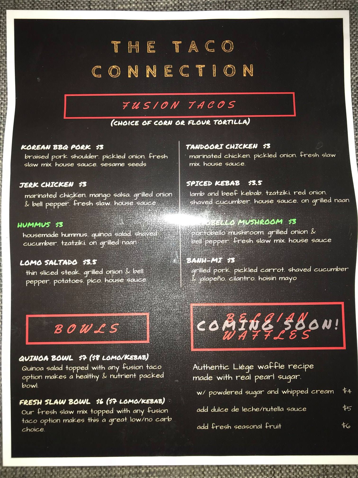 The Taco Connection 733 16th St Mall, Denver