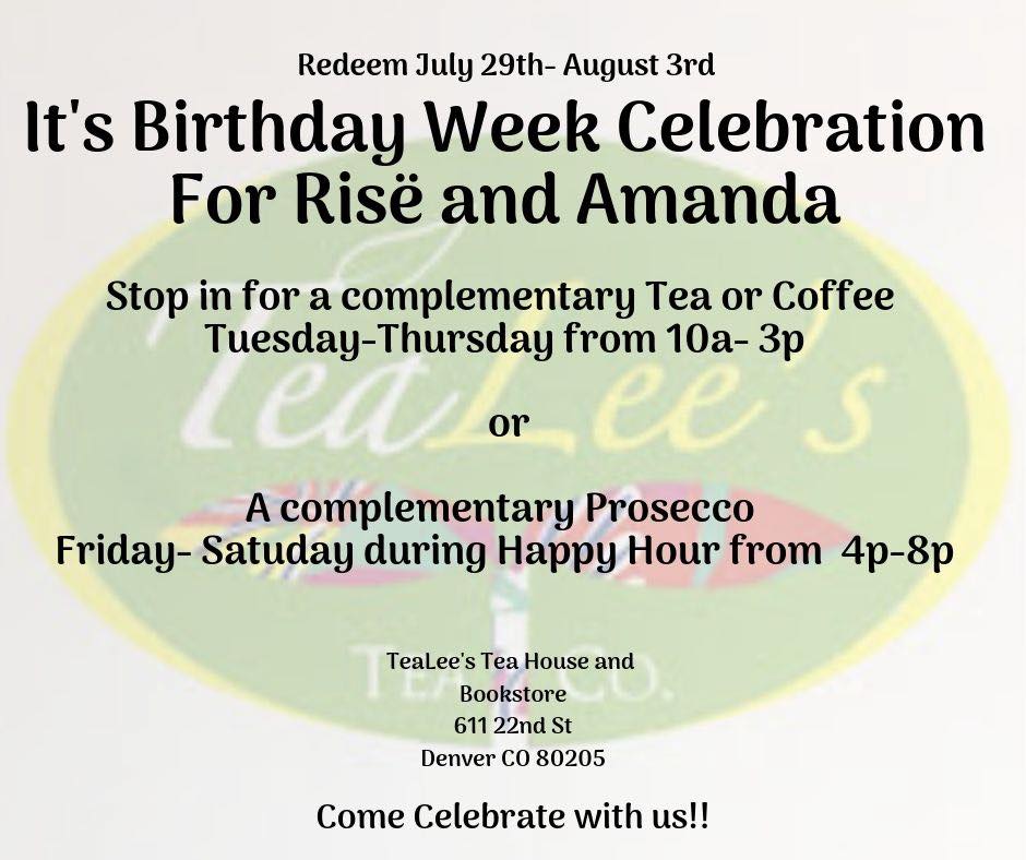TeaLee's Teahouse 611 22nd St, Denver