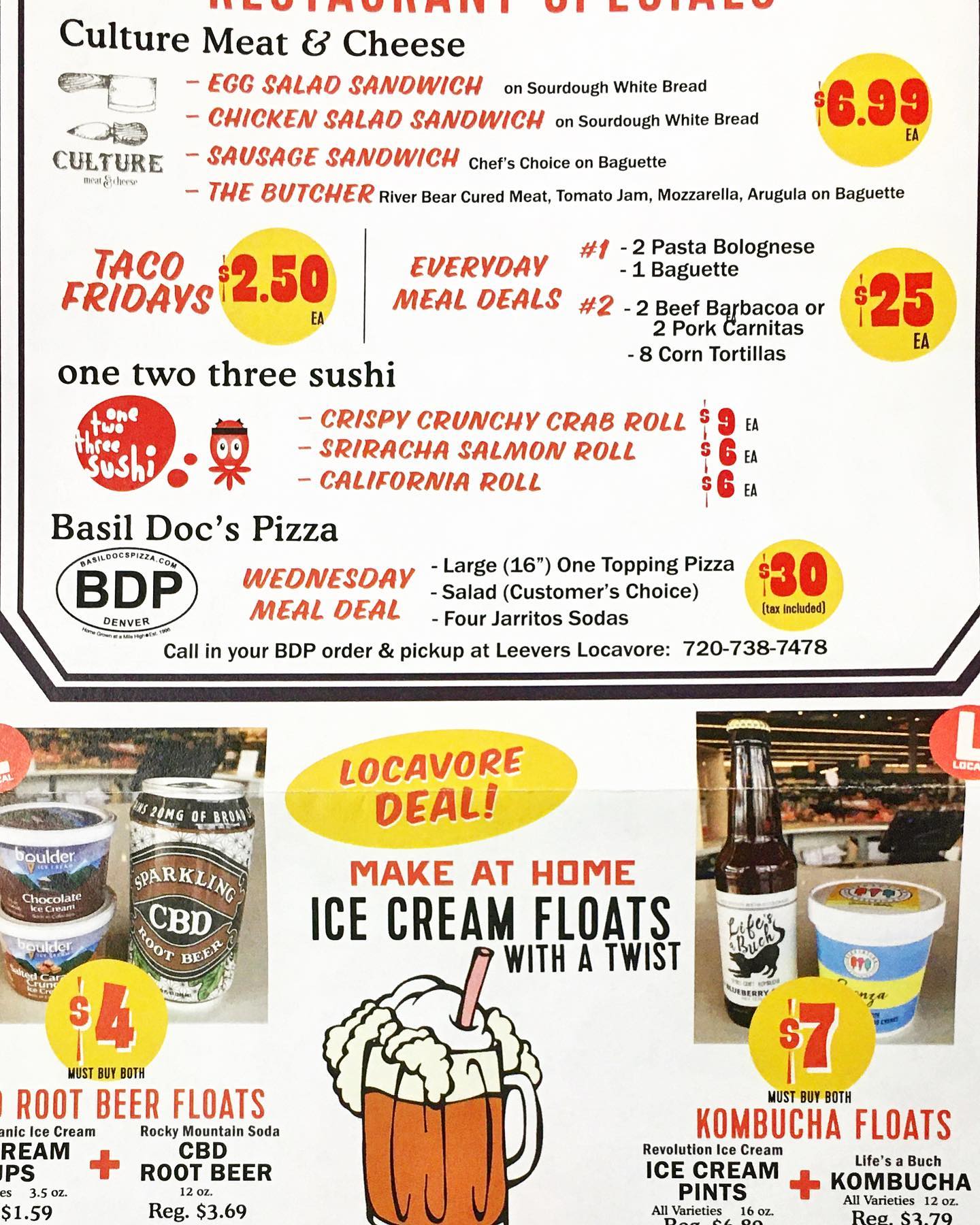 I d' Éclair Pastry Menu