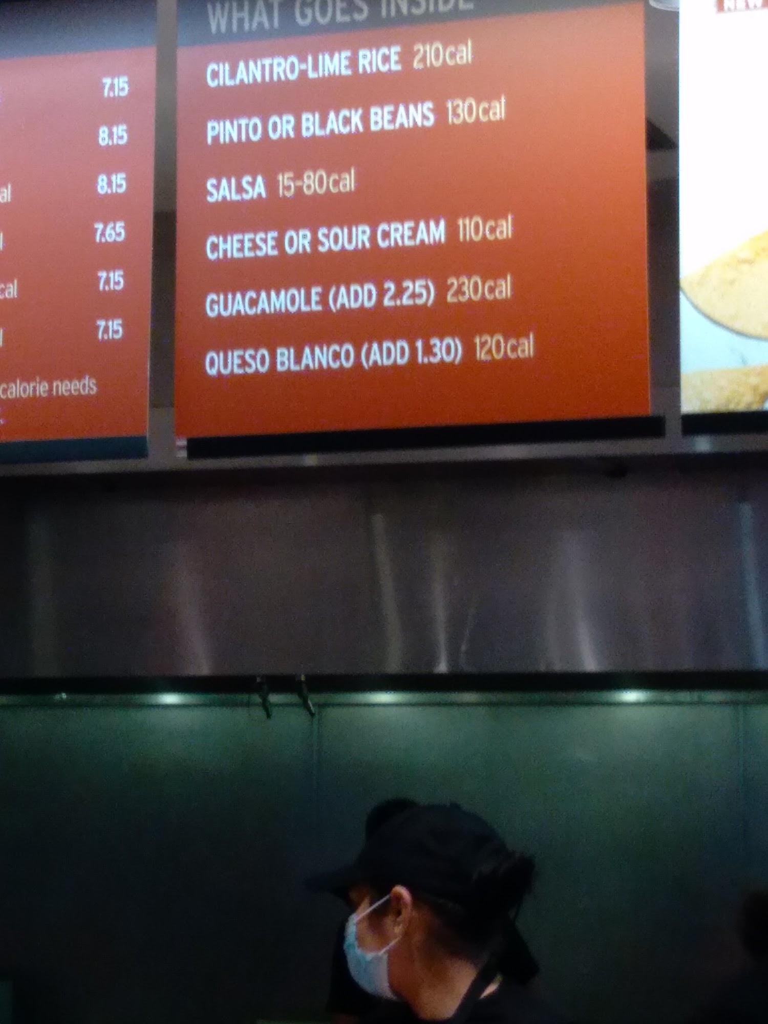 Chipotle Mexican Grill Menu