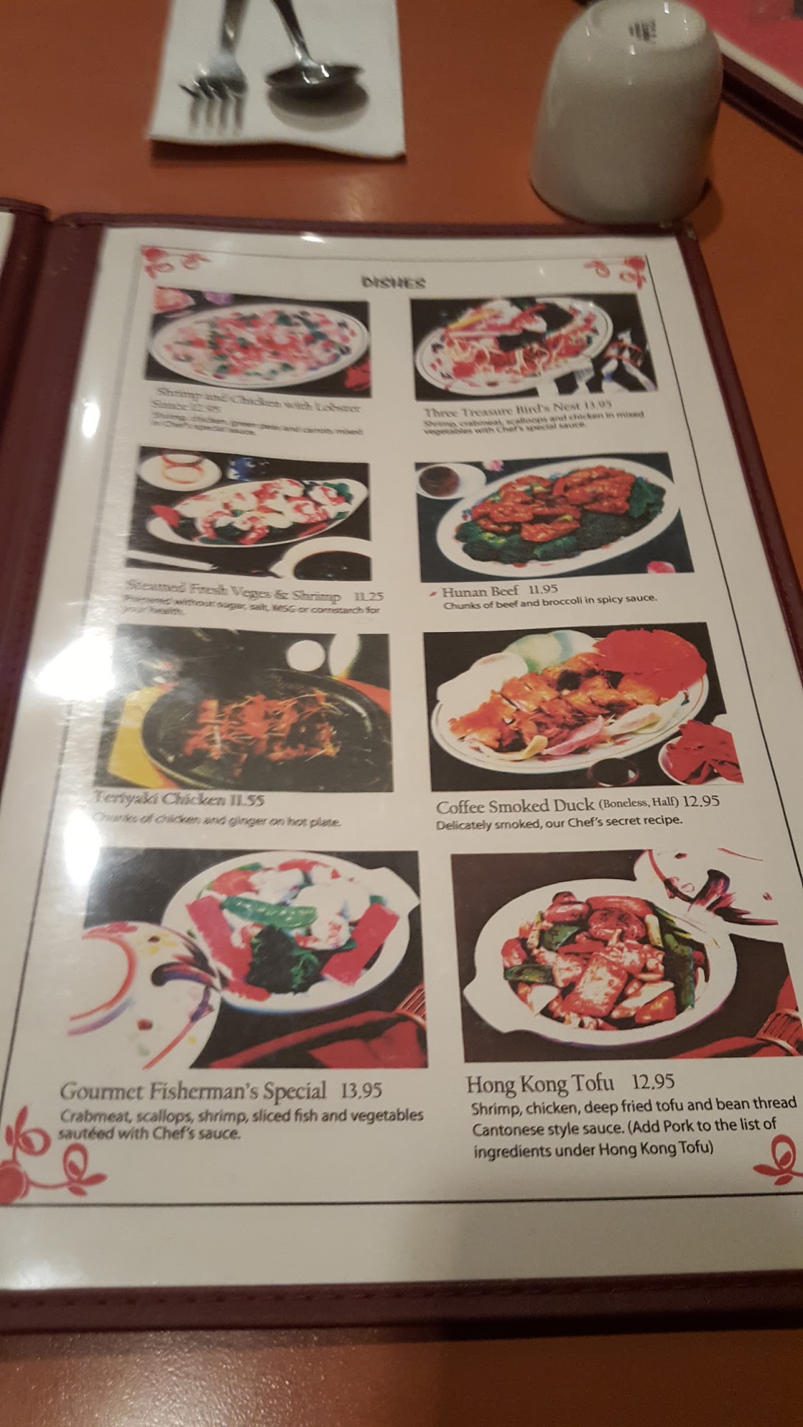 Thousand of Woks Menu