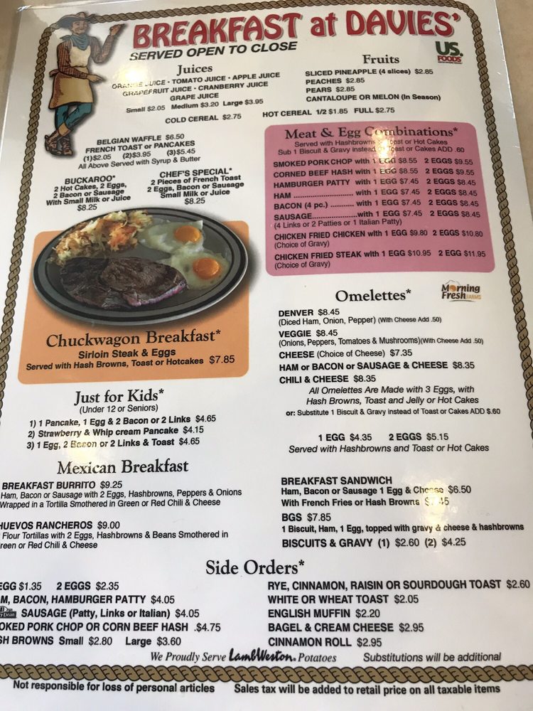 Davies' Chuck Wagon Diner 10151 W 26th Ave, Wheat Ridge