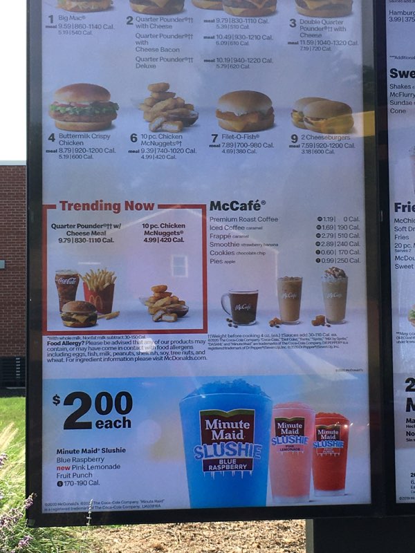 McDonald's Menu