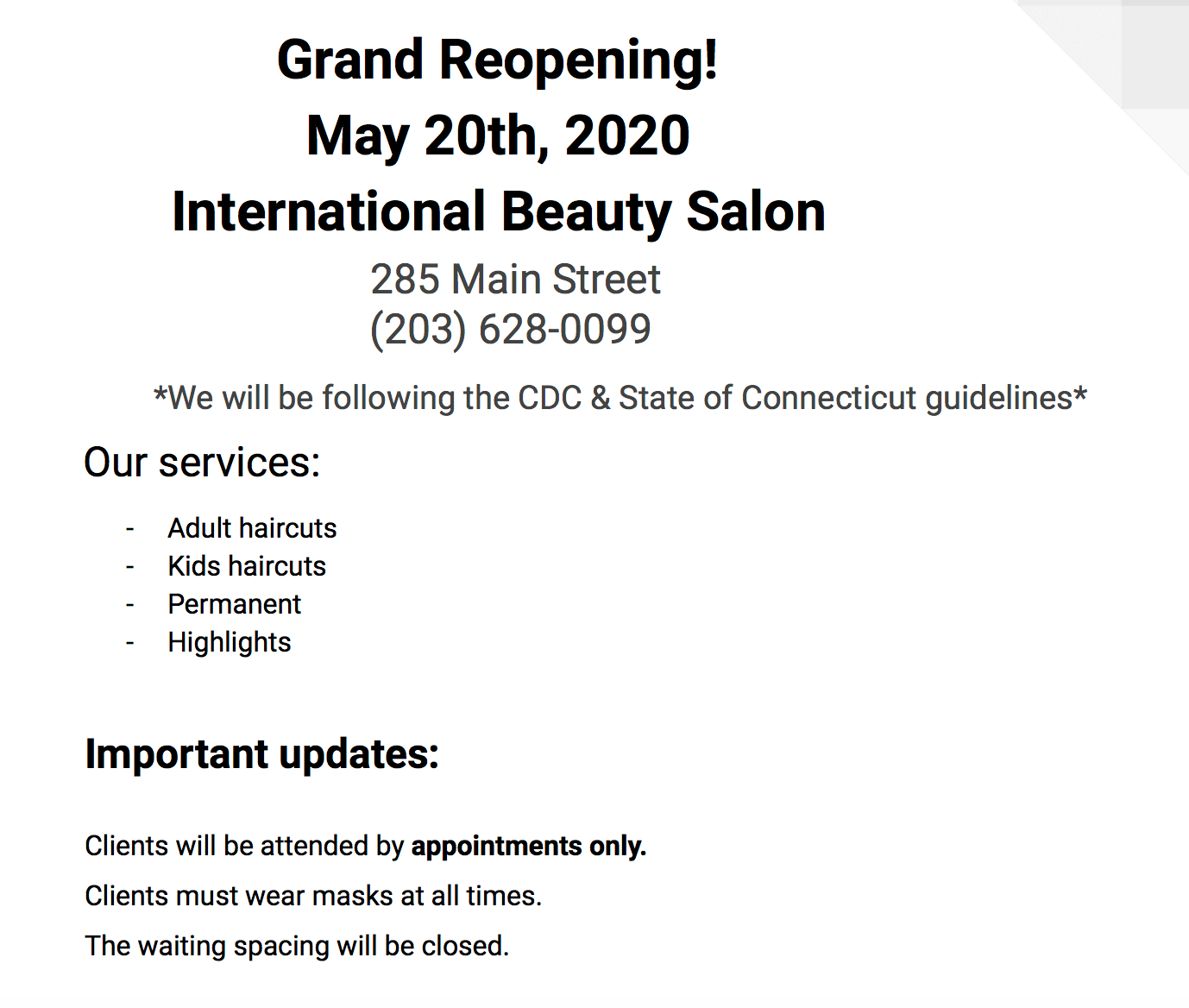 International Beauty Salon