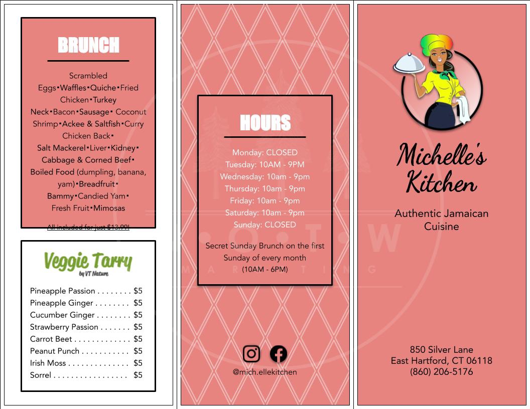 Michelle's Kitchen Menu